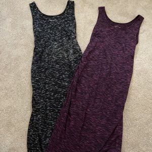 Pair of maternity midi dresses (target brand - xs)